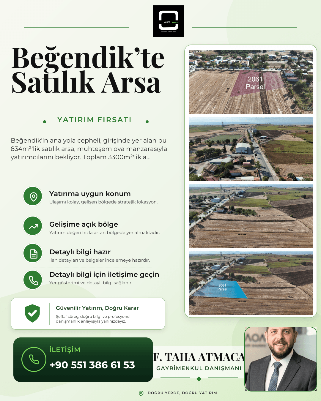 Keşan Beğendik’te Satılık 834 m² Ova Manzaralı Arsa